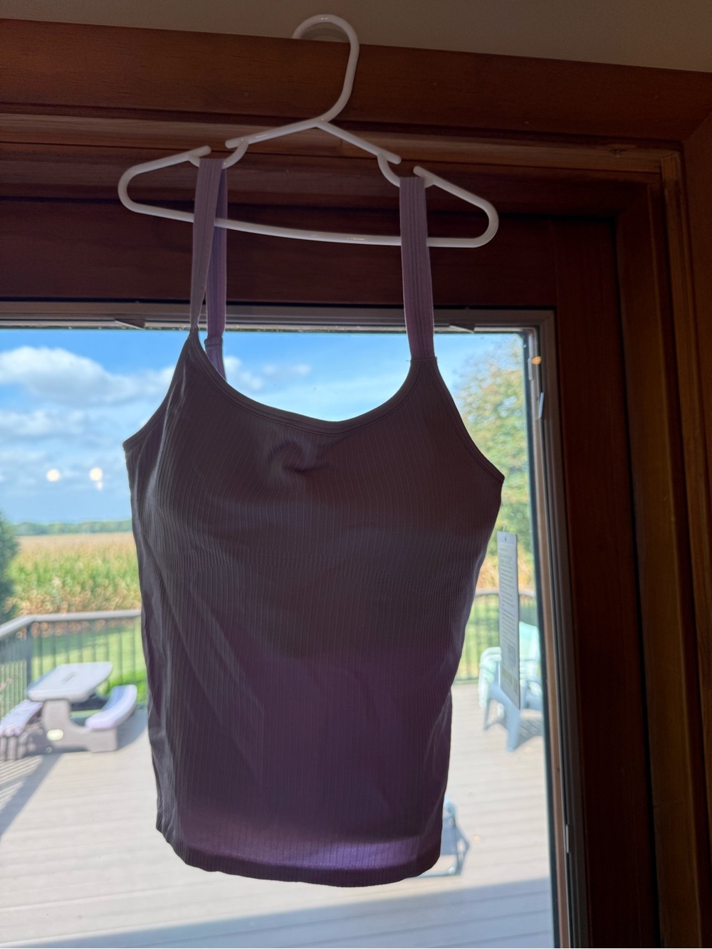 lululemon athletica Lilac Ribbed Tank Top